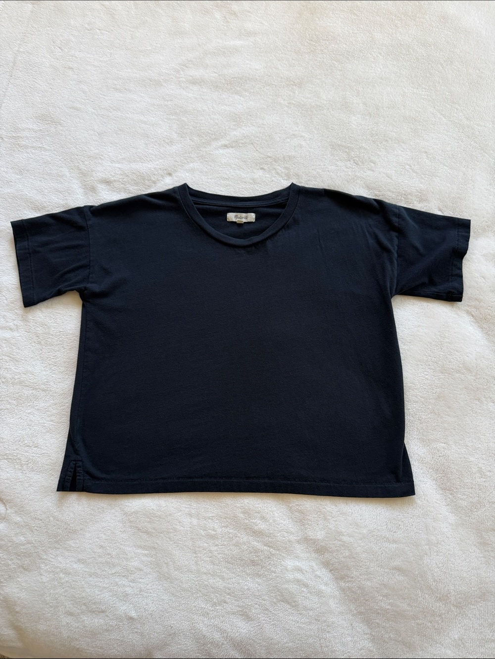 Madewell Black Crop Tee - Picture 2 of 7
